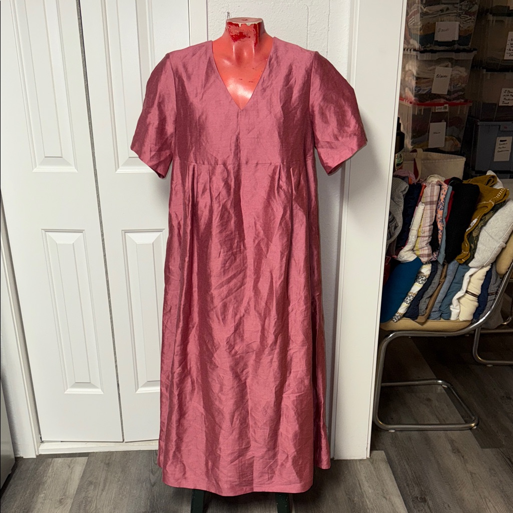 Weekend Max Mara Linen Silk Blend Maxi Dress